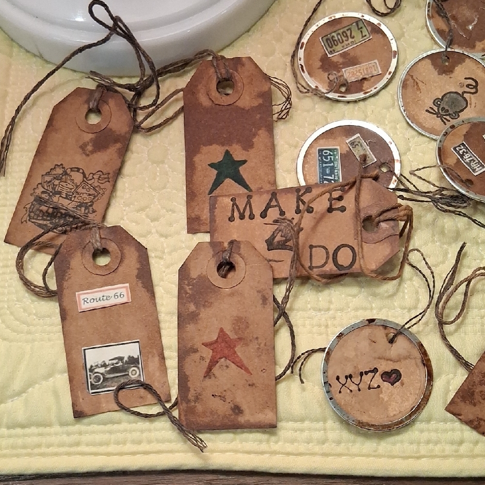 Rustic Brown Gift Tags Set - Picture 2 of 4